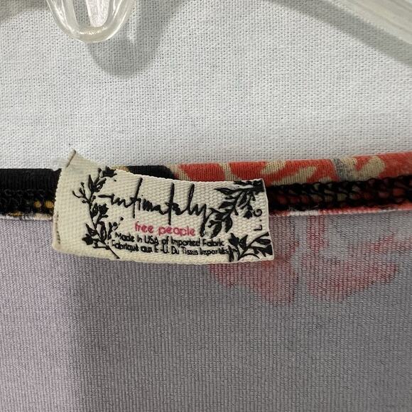 Free People Intimately Bodysuit Large Floral Square Neck Boho Bohemian - Picture 4 of 9